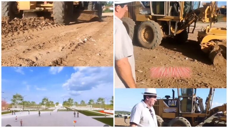 Parque Urbano em construção em Itatuba com área de lazer, prática de esportes e espaço para eventos