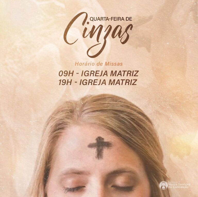 Católicos celebram a Quarta-feira de Cinzas. Missa em Ingá às 9 e 19 h na Igreja Matriz