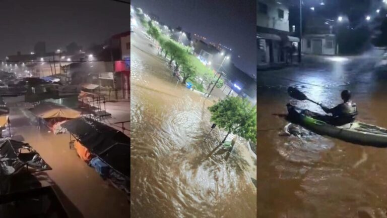 VÍDEO: ruas de Guarabira viram ‘rios’ após fortes chuvas