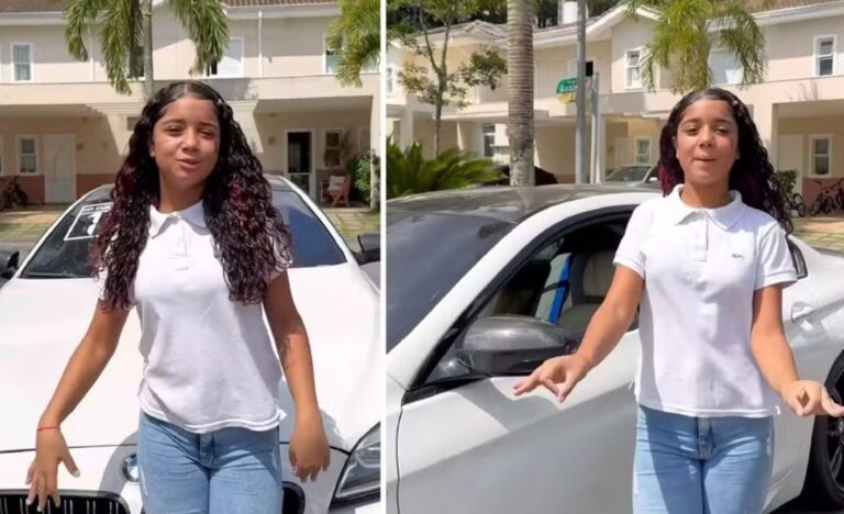 Influenciadora de 12 anos compra carro de R$ 500 mil e gera polêmica na web