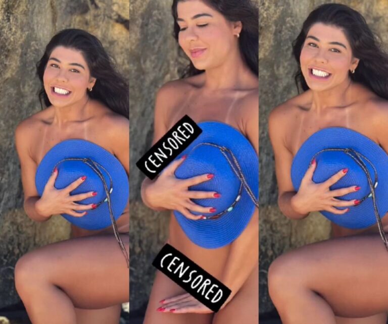 Atriz peladona viraliza na web ao mostrar a falta de segurança na praia de Tambaba; veja vídeo