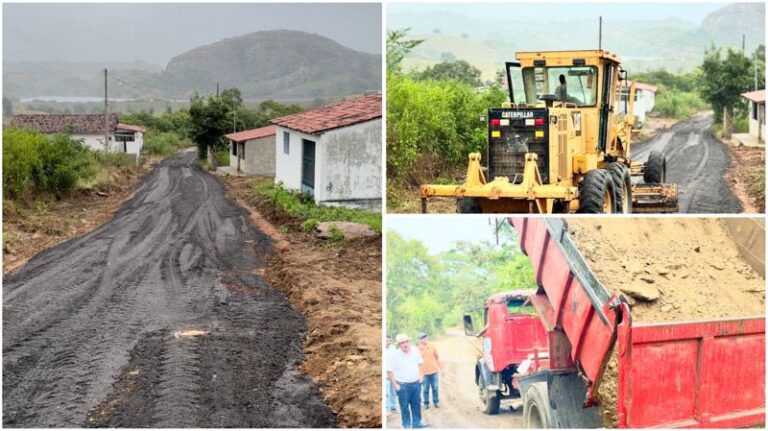 Prefeitura de Ingá leva asfalto a estradas vicinais de Chã dos Pereiras