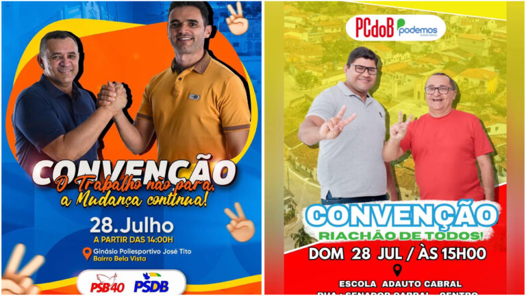 Disputa eleitoral em Riachão será entre as chapas Ari/Laércio x Aldo/Niltinho. Convenções dia 28