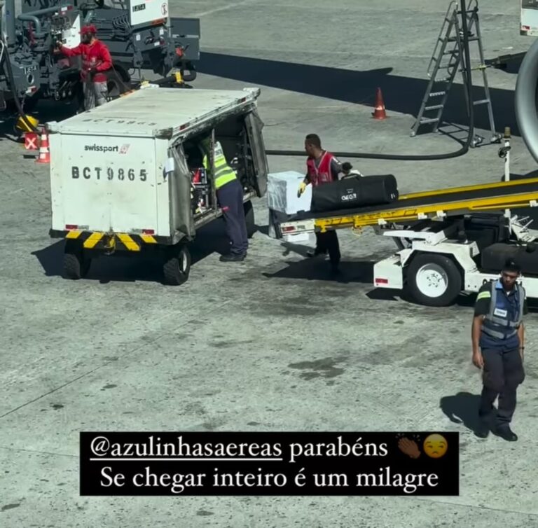 VÍDEO: Gegê Bismarck reclama após funcionários de aeroporto jogarem equipamentos em esteira: “eita, a sanfona!”
