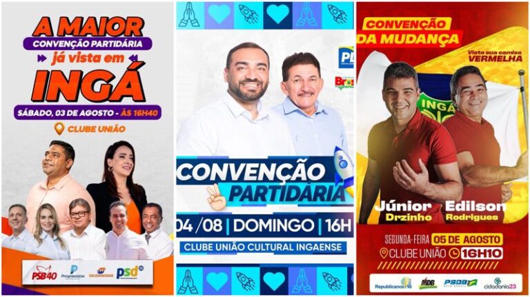 Clube União Receberá Três Convenções Partidárias: Nego dia 03, Jan dia 04 e Drzinho dia 05