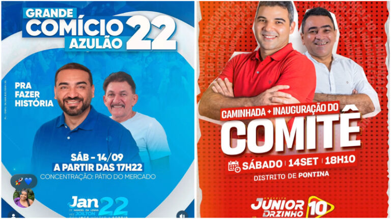 Jan e Joilton no centro, Drzinho e Edilson em Pontina: oposição mobiliza Ingá neste sábado
