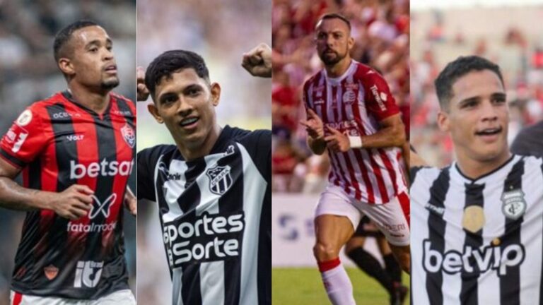 Nordeste tem os artilheiros de todas as divisões do Brasileirão