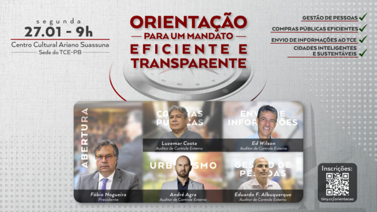 TCE-PB PROMOVE ENCONTRO COM PREFEITOS PARA ORIENTAÇÕES SOBRE MANDATO EFICIENTE E TRANSPARENTE