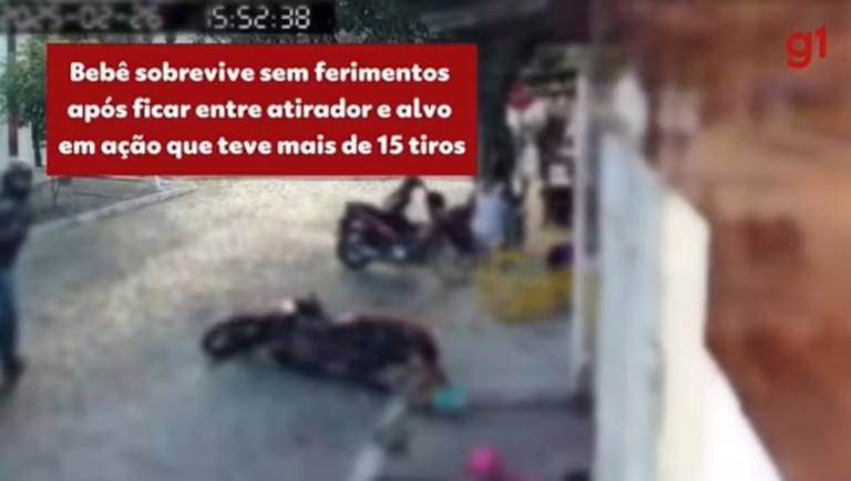 Testemunha conta que ‘não tinha como’ socorrer bebê que ficou no meio de ataque a tiros na PB