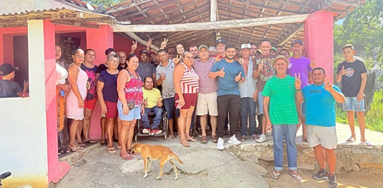 Deputado Galego Souza visita comunidade rural em Ingá ao lado de lideranças locais