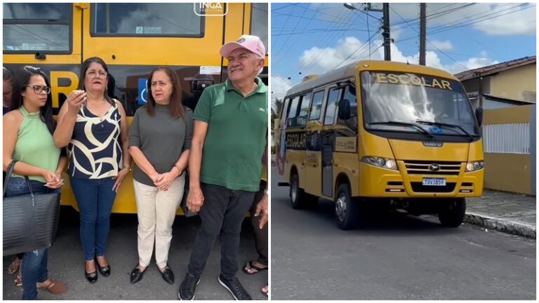 Prefeitura de Ingá entrega novo ônibus escolar ao distrito de Chã dos Pereiras