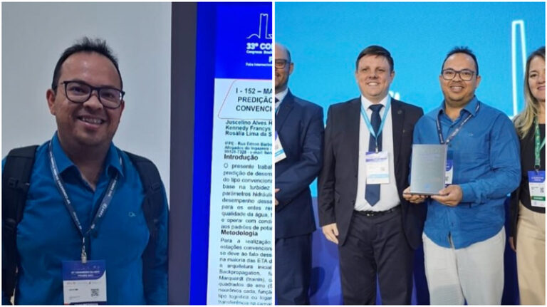 Professor ingaense se destaca em congresso nacional de Engenharia Sanitária e Ambiental