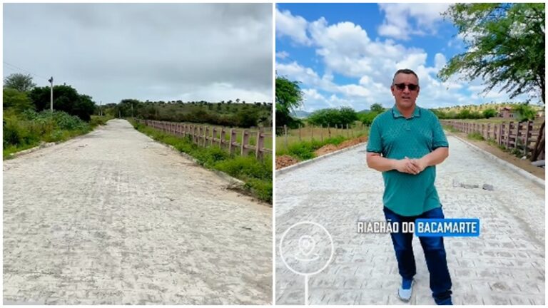 RIACHÃO: Sítio Bacamarte agora tem calçamento de ponta a ponta. Prefeito Ari conclui pavimentação e libera o tráfego de veículos