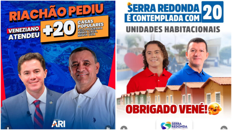 Serra Redonda e Riachão recebem 20 casas cada com apoio de Veneziano