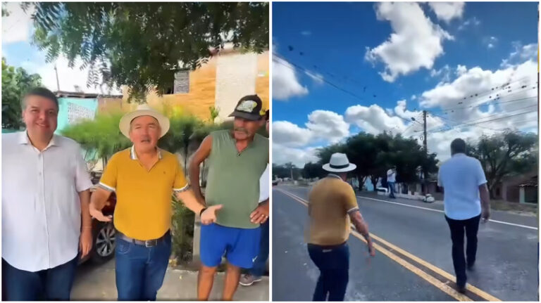 Ex-prefeito Robério Burity visita comunidade do Alto dos Seixos ao lado de Diego Tavares e anuncia providências para instalação de redutor de velocidade na PB-066