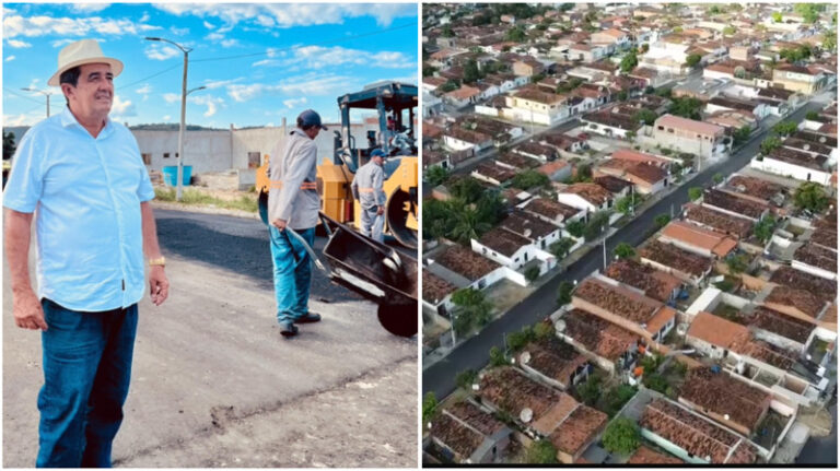 Em parceria com Veneziano, prefeito Josmar leva asfalto para 13 ruas do Santo Antônio e transforma o bairro mais populoso de Itatuba