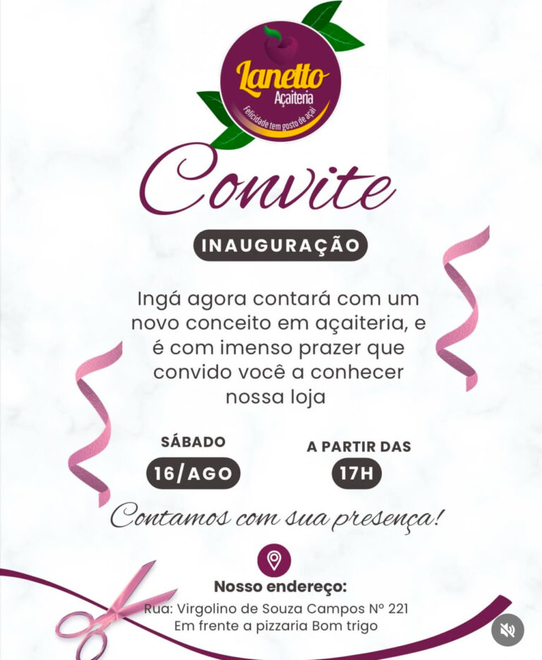 INAUGURAÇÃO: Ingá ganha nova açaiteria com conceito moderno