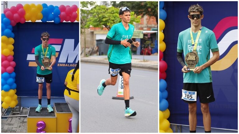 Atleta João Gabriel brilha na 1ª Corrida Mix Embalagens e leva Ingá ao pódio
