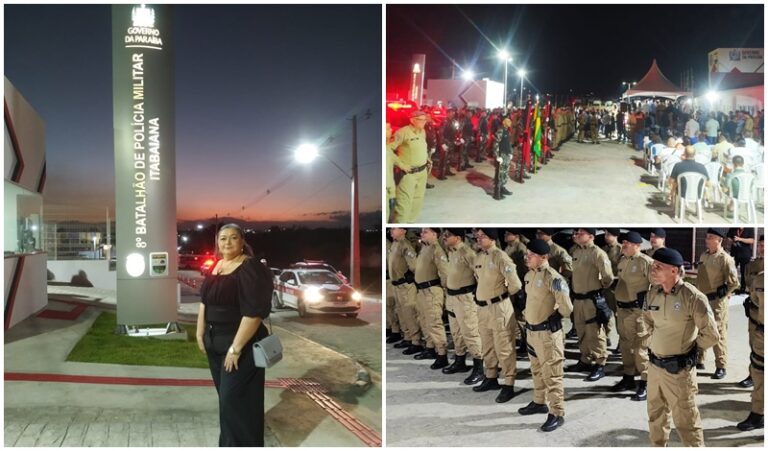 Presidente Rosa Nunes prestigia inauguração do novo prédio do 8º Batalhão em Itabaiana
