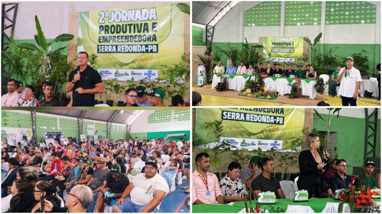 Prefeitura de Serra Redonda realiza grande evento em apoio à agricultura familiar com presença de entidades parceiras. 2ª Jornada Produtiva e Empreendedora