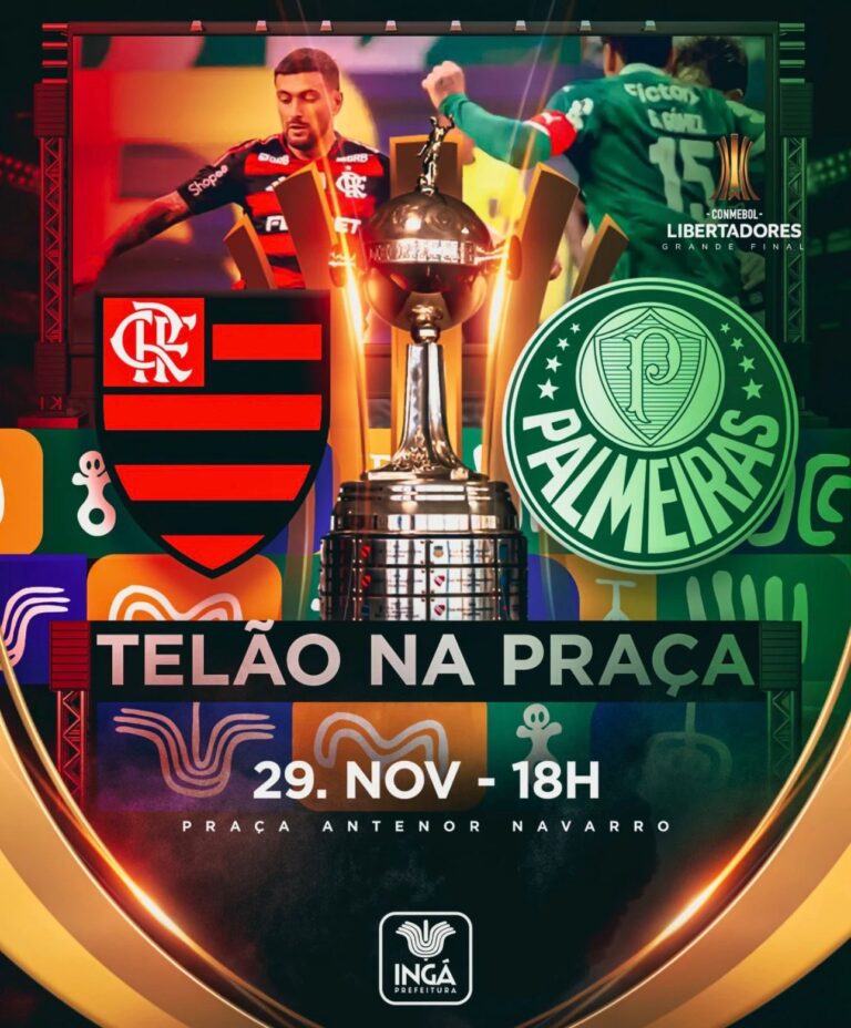 Ingá também confirma telão na praça para a final da Libertadores 2025