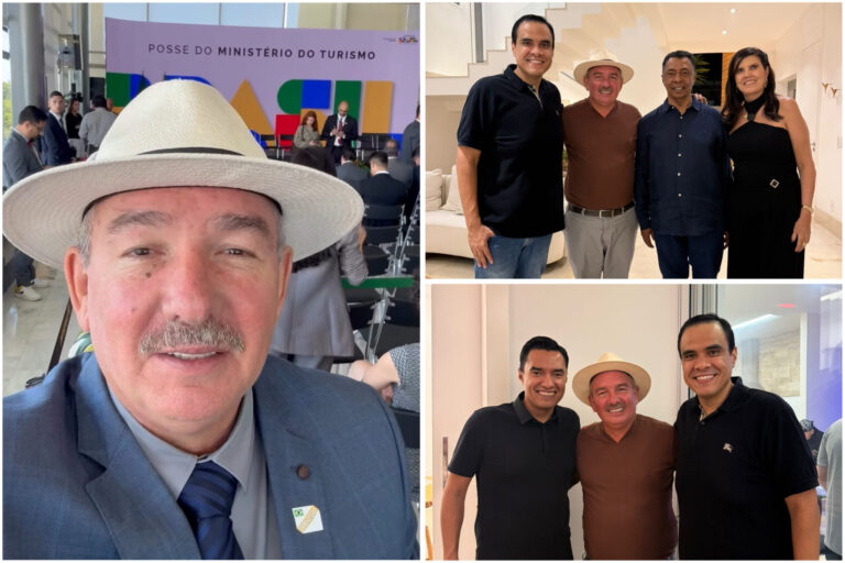 Ex-prefeito Robério Burity prestigia posse do novo ministro do Turismo em Brasília