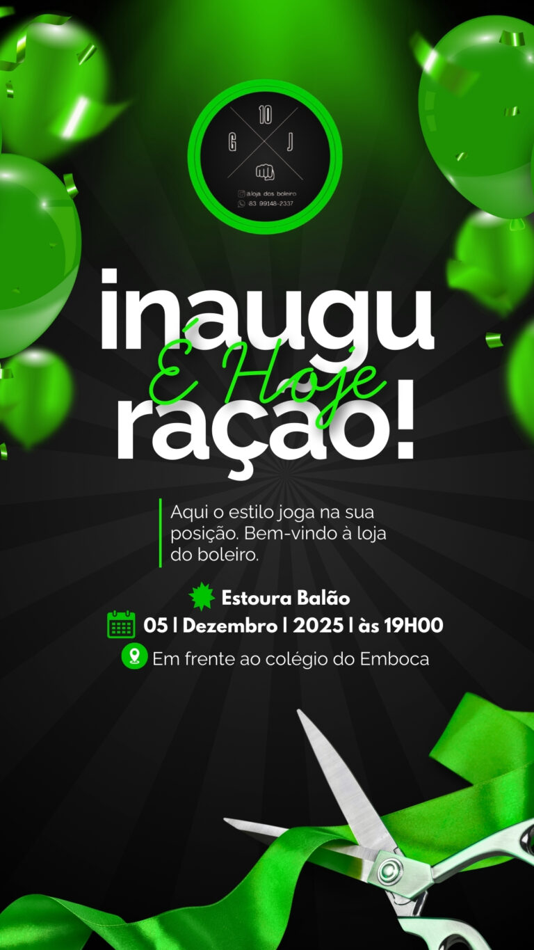 É HOJE: Inauguração da Loja dos Boleiros em Ingá