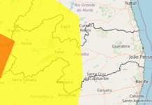 Inmet emite alerta de chuvas para mais de 100 cidades da Paraíba; veja lista