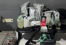 PM apreende simulacro de fuzil e duas pessoas por tráfico de drogas na Paraíba