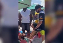 Veja momento em que chefe do CV é preso enquanto curtia praia no RJ. Vídeo