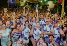 Jan recebe Lucas Ribeiro, Caio Roberto, Tovar, Romero e Nabor em Ingá durante o Bloco Azulão 2026