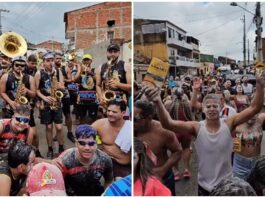 Folia começa cedo e anima a segunda de Carnaval em Serra Redonda.; blocos Bora Bebo, Virgens e Paredões