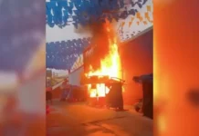 Incêndio atinge barraca na área de ambulantes do São João de Campina Grande; perícia investiga causa