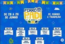 Forró do Padi tem abertura de sucesso em Serra Redonda com show de Raízes Nordestinas. Veja a programção entre 20 a 26 de junho