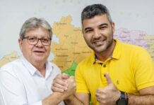 Júnior Drzinho anuncia apoio a João Azevêdo para o Senado nas eleições de 2026