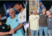 Deputado Caio Roberto participa de adesivaço ao lado do prefeito Jan e do vice Joilton em Ingá
