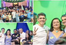 Presidente Rosa Nunes lidera comitiva de Ingá em ato político de apoio a Tovar e Romero em CG